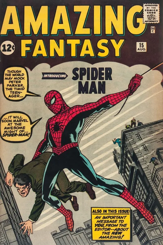 Spider-Man first appearance in Amazing Fantasy #15