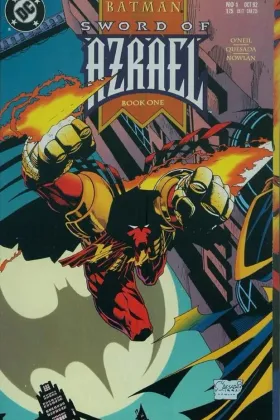 Batman: Sword of Azrael #1 (1992). Joe Quesada cover. Jean-Paul Valley debuts as the Order of Saint Dumas's enforcer.