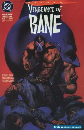 Batman: Vengeance of Bane #1 (1993). One-shot prestige format. Bane's debut and the Knightfall lead-in.