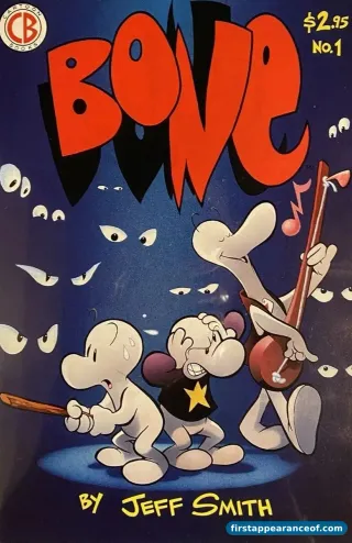 Bone #1 (1991). Cartoon Books. Jeff Smith self-publishes the foundational issue of one of the longest sustained creator-owned narratives in modern comics.