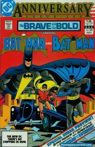 First appearance of Outsiders — the cover of The Brave and the Bold #200 (1983).