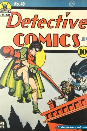 Detective Comics #40 (1940), the issue that introduces the original Clayface, Basil Karlo, in an early Batman story.