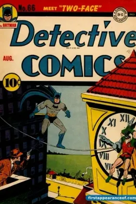 Two-Face on the cover of Detective Comics #66 (1942).
