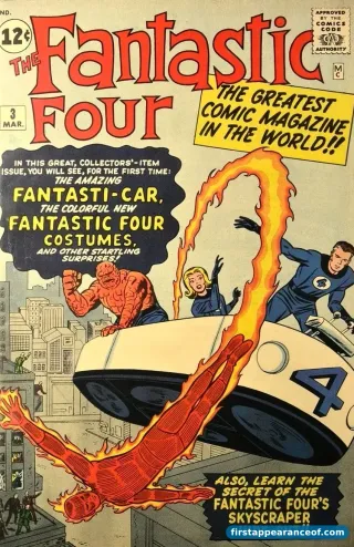 Fantastic Four #3 cover (1962)