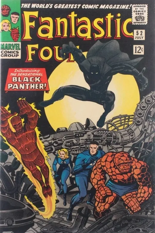 Black Panther first appearance in Fantastic Four #52