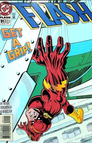 The Flash #91 (1994). Mark Waid and Mike Wieringo. The first explicit reference to the Speed Force as the cosmic source of Wally West's powers. The framing retroactively explained super-speed across DC's history.