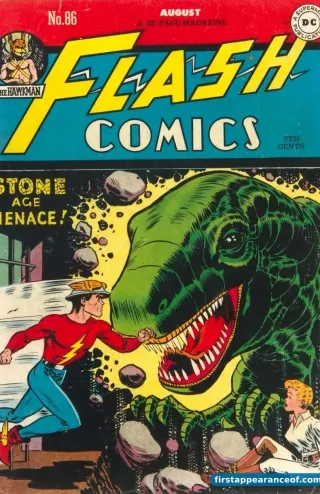 Flash Comics #86 (1947), the issue that introduces the original Black Canary, Dinah Drake, in a Johnny Thunder backup story.