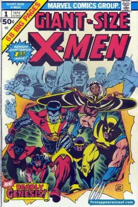 Storm on the cover of Giant-Size X-Men #1 (1975), among the all-new all-different team.
