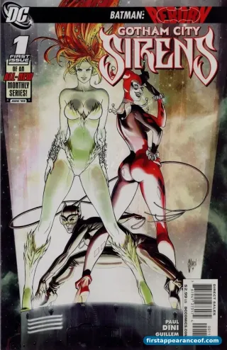 First appearance of Gotham City Sirens — the cover of Gotham City Sirens #1 (2009).