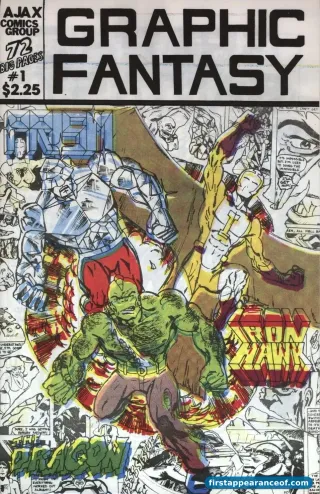 Graphic Fantasy #1 (1982). The original Erik Larsen self-published Savage Dragon predates the Image Comics version by ten years. The character debuted in Larsen's high school self-publishing era.