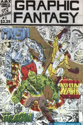 Graphic Fantasy #1 (1982). The original Erik Larsen self-published Savage Dragon predates the Image Comics version by ten years. The character debuted in Larsen's high school self-publishing era.