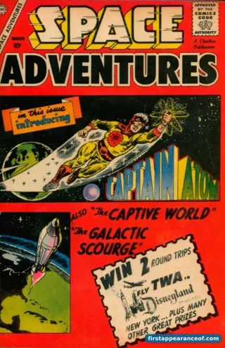 Space Adventures #33 (1960), the Charlton Comics issue that introduces Captain Atom.