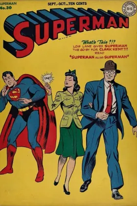 Superman #30 (1944). Mr. Mxyztplk debuts as the imp from the Fifth Dimension.