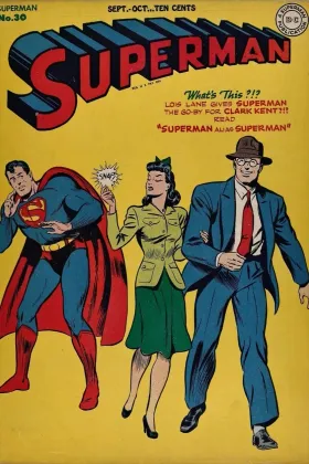 Superman #30 (1944). Mr. Mxyztplk debuts as the imp from the Fifth Dimension.