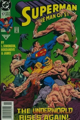 Superman: The Man of Steel #17 (1992). Doomsday's first appearance, a partial cameo through a wall.