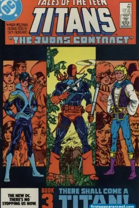 Tales of the Teen Titans #44 (1984). Dick Grayson debuts as Nightwing.