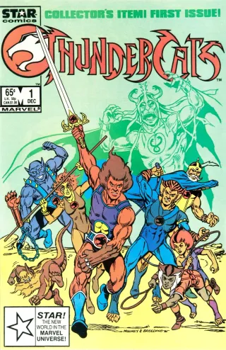 First appearance of Lion-O — the cover of ThunderCats #1 (1985).