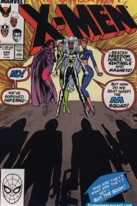 Uncanny X-Men #244 (1989). Jubilee debuts as a mall-rat mutant rescued by the X-Men.