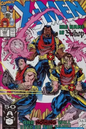 Uncanny X-Men #282 (1991). Bishop arrives from the future.