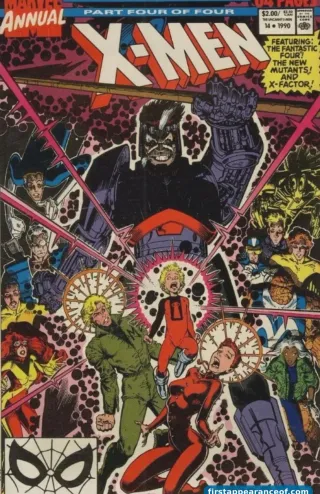 Gambit's first cameo, Uncanny X-Men Annual #14 (1990).