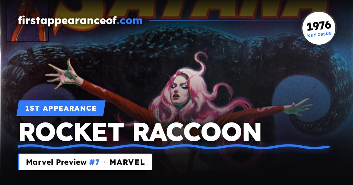 Rocket First Appearance 1st App of Rocket Raccoon: Marvel Preview #7 (1976)