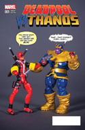Deadpool vs Thanos #1 Action Figure Photo Cover
