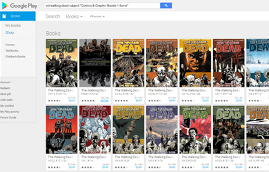Google Play Graphic Novel Filter Featured Article