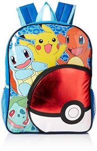 Pokemon Backpack Kids, Boys, Girls School Travel Lightweight Bookbag – Blue 16