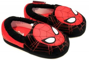 marvel spiderman boys aline slippers slip on slippers black image