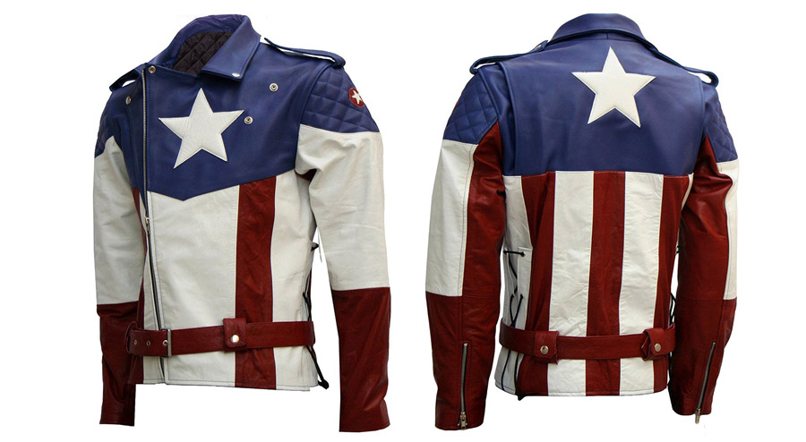 LJS The First Avenger Hot Version Captain America Leather Jacket